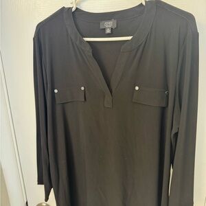 Jones New York Signature Black Top
